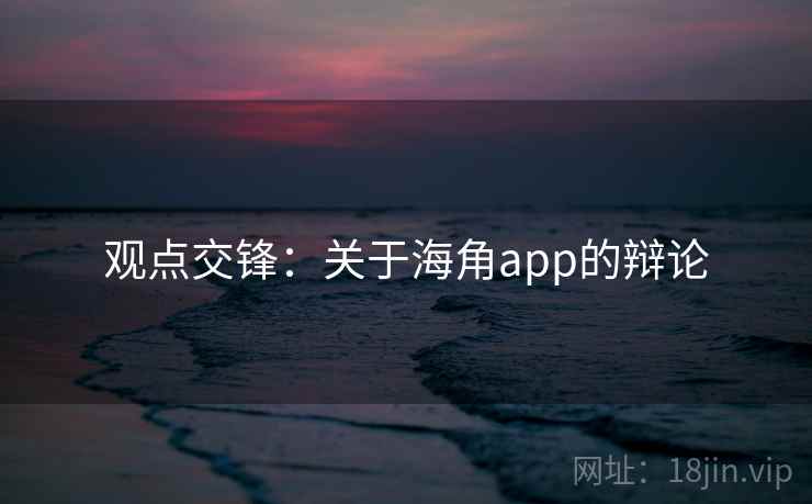 观点交锋:关于海角app的辩论