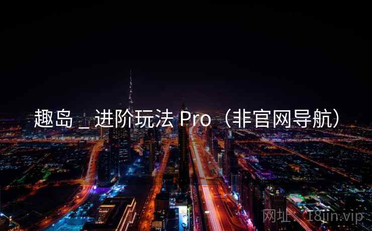 趣岛 _ 进阶玩法 Pro(非官网导航)