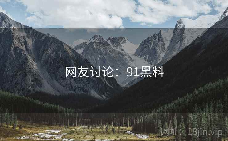网友讨论:91黑料