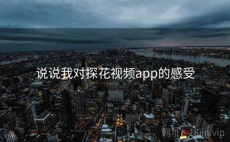 说说我对探花视频app的感受  第1张 说说我对探花视频app的感受  第1张