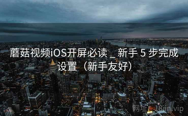蘑菇视频iOS开屏必读 _ 新手 5 步完成设置（新手友好）