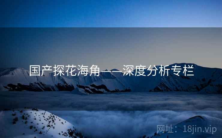 国产探花海角——深度分析专栏